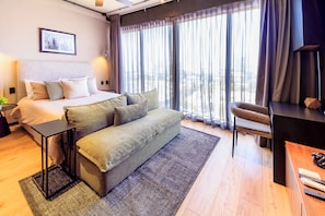 Appartement Confort, vue ville | Wi-Fi gratuit, draps fournis