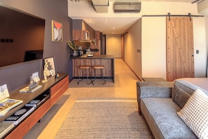 Appartement Confort, vue ville | Wi-Fi gratuit, draps fournis