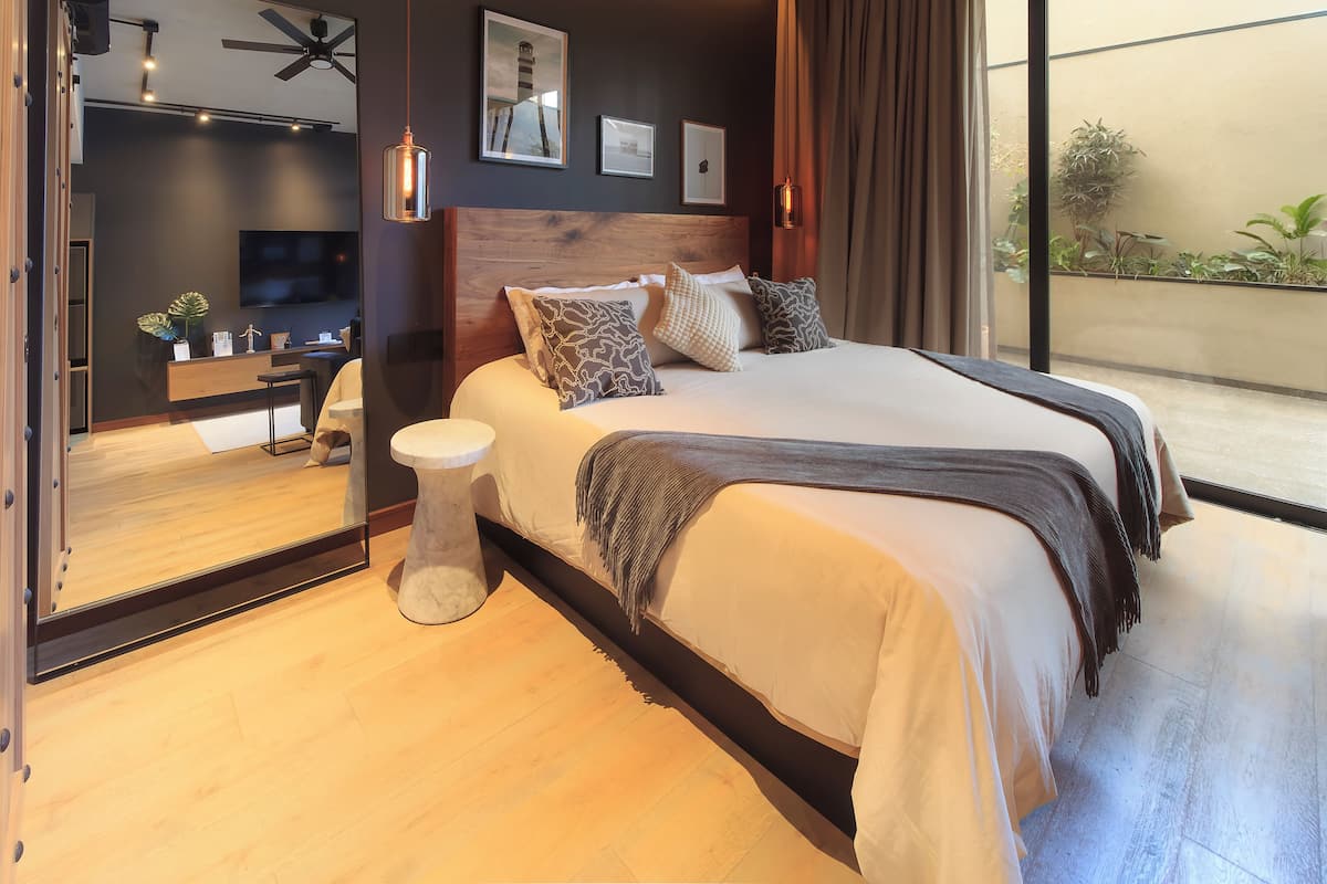Deluxe Apartment, City View | Wi-fi percuma, cadar katil 