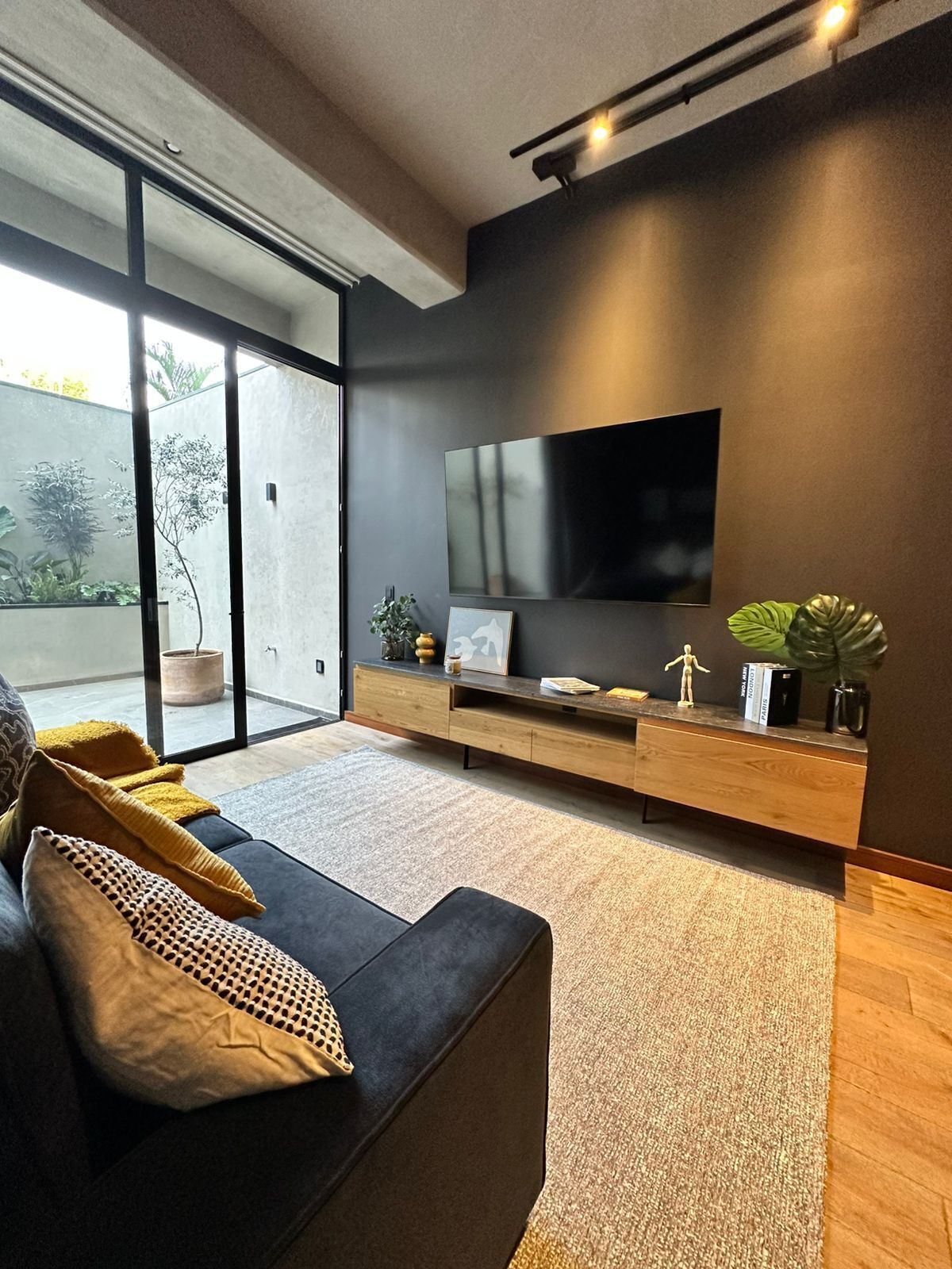 Deluxe Apartment, City View | Living area