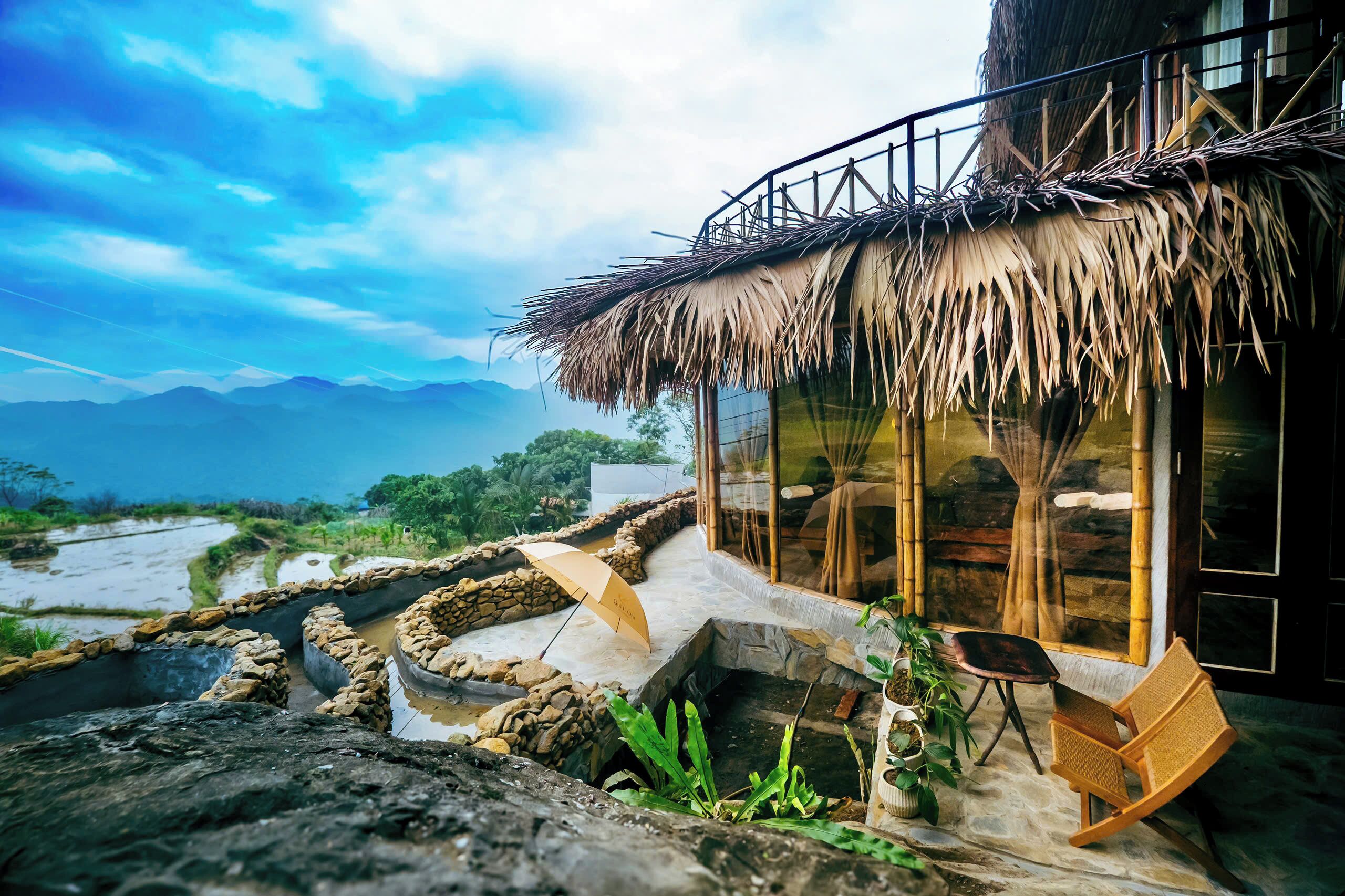 Habitación ejecutiva con 1 cama doble o 2 individuales, vistas al valle | Terraza o patio