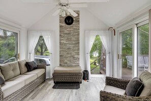 Living area - Worcester Home on Indian Lake w/ Shared Boat Dock! (Worcester)