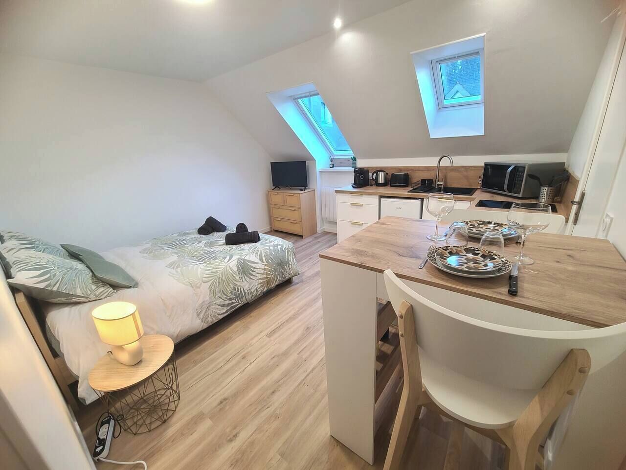 1 soverom og sengetøy