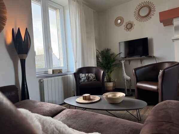 TV connectée, cheminée