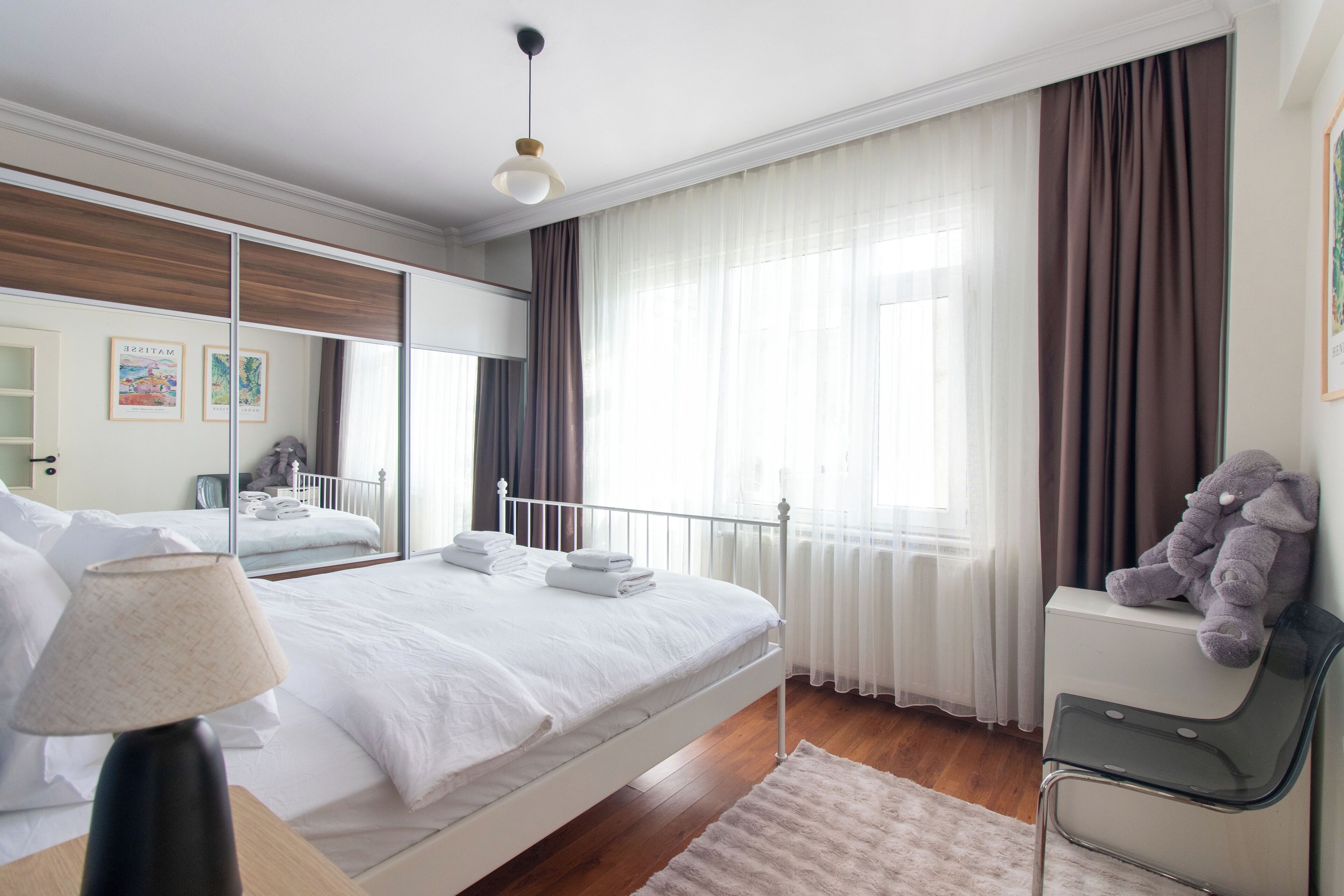 Desk, iron/ironing board, free WiFi, bed sheets