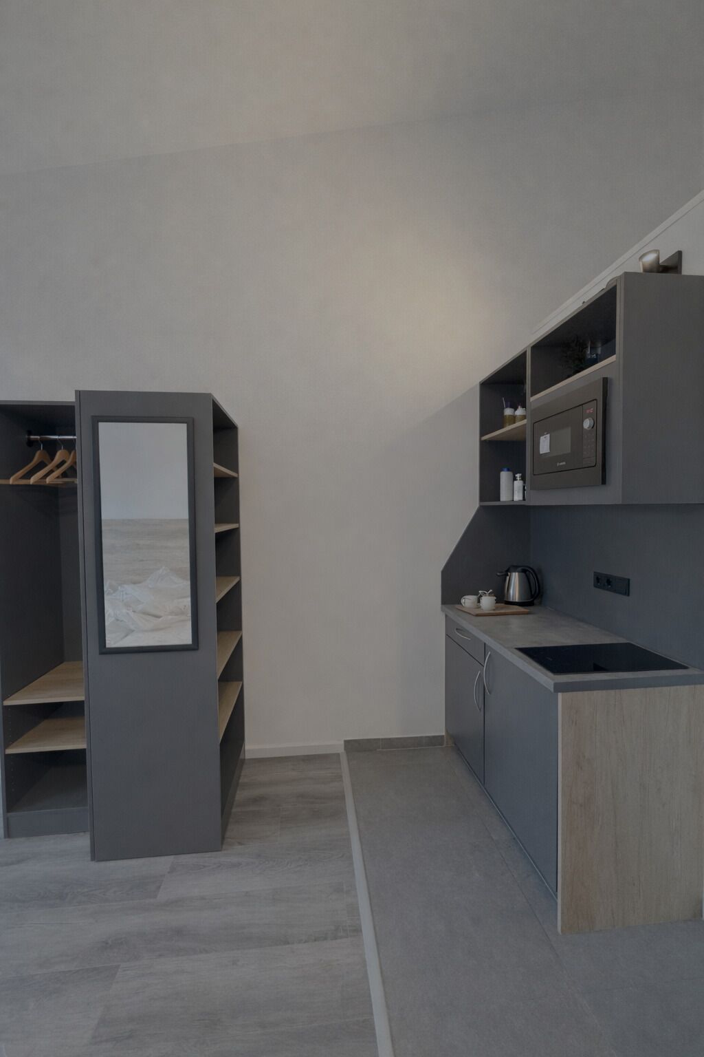 Dobbeltrom – deluxe, tekjøkken | Eget kjøkken | Minikjøleskap og mikrobølgeovn