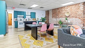 Dining - Downtown City View Loft w/ Balcony, Walk to Shops (St. Joseph)