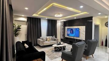 Economy Apartment, Balcony, City View | Living area