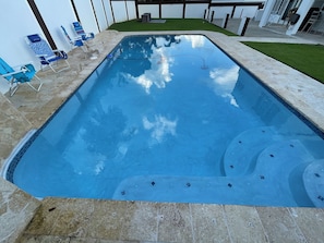 Pool - Experience luxury in this stunning Luquillo 4-bedroom home with a pool and AC. (Luquillo)