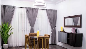 Economy Apartment, Balcony, City View | Dining - Sparkles Apartment (Abuja)