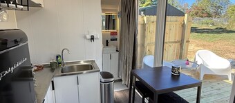 Cozy Twin Pods with Deck, Firepit & Lake Toys