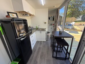 Fridge, oven, coffee/tea maker, toaster - Cozy Twin Pods with Deck, Firepit & Lake Toys (Goreville)