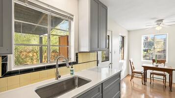 Microwave, oven, stovetop, dishwasher