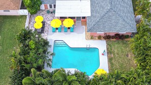 Outdoor pool, a heated pool - 5 min to Beach - Heated Pool - Home Theatre - Game Room - 4 Bedroom Oasis (Seminole)