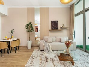 Apartment, Courtyard View | Living area - Urban Dubai Marina Stay Near Yacht (Madinat Zayed)