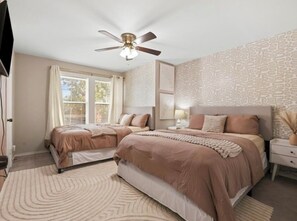 Iron/ironing board, WiFi, bed sheets