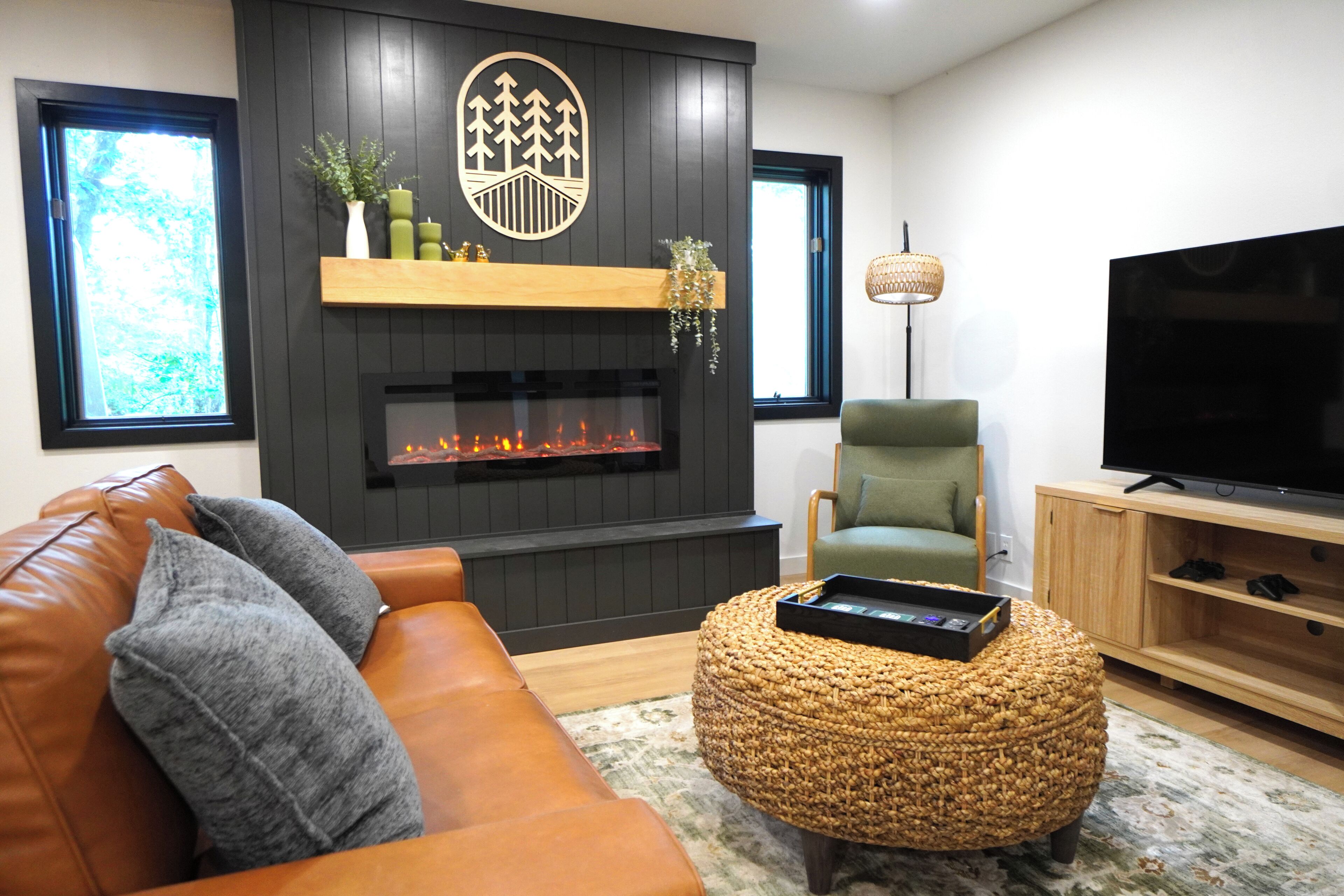 Smart-TV, Kamin, Videospiele