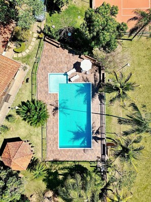 Pool - Property with tennis court and soccer field, 70km from São Paulo. (Itupeva)