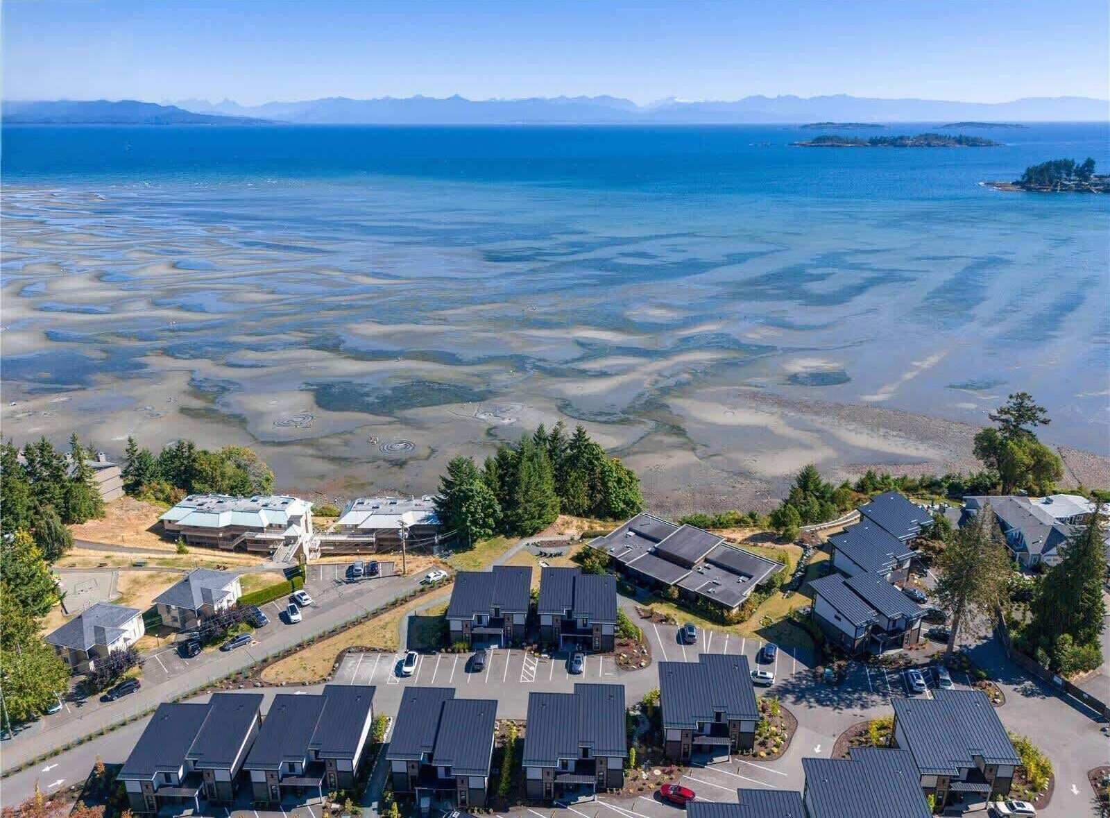 Birdseye view of the strait of Georgia