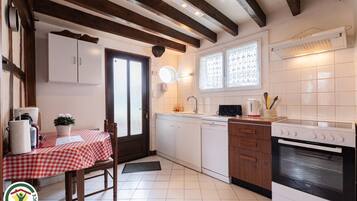 Microwave, oven, dishwasher, highchair