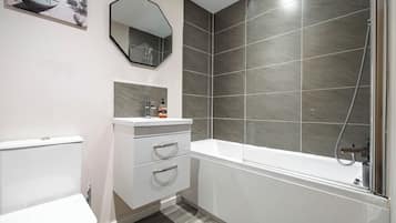 Towels, soap, toilet paper