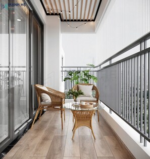 Basic Studio, Balcony, City View | Property grounds - CityHouse - Nest MK (Ho Chi Minh City)