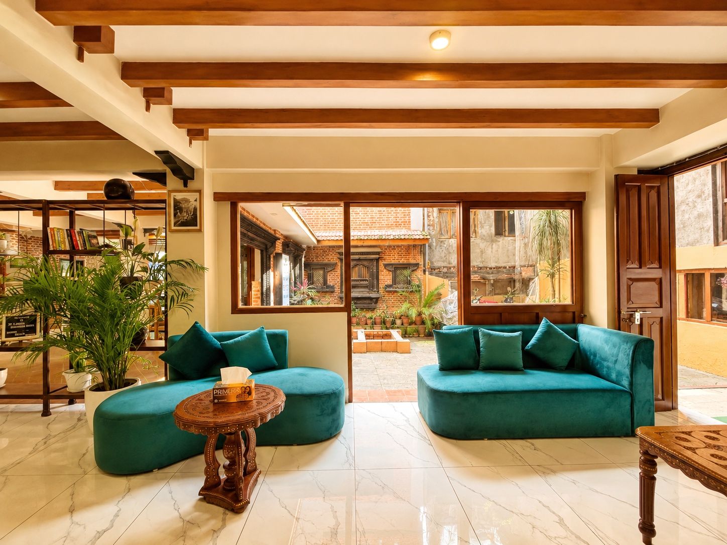 Sala de estar en el lobby