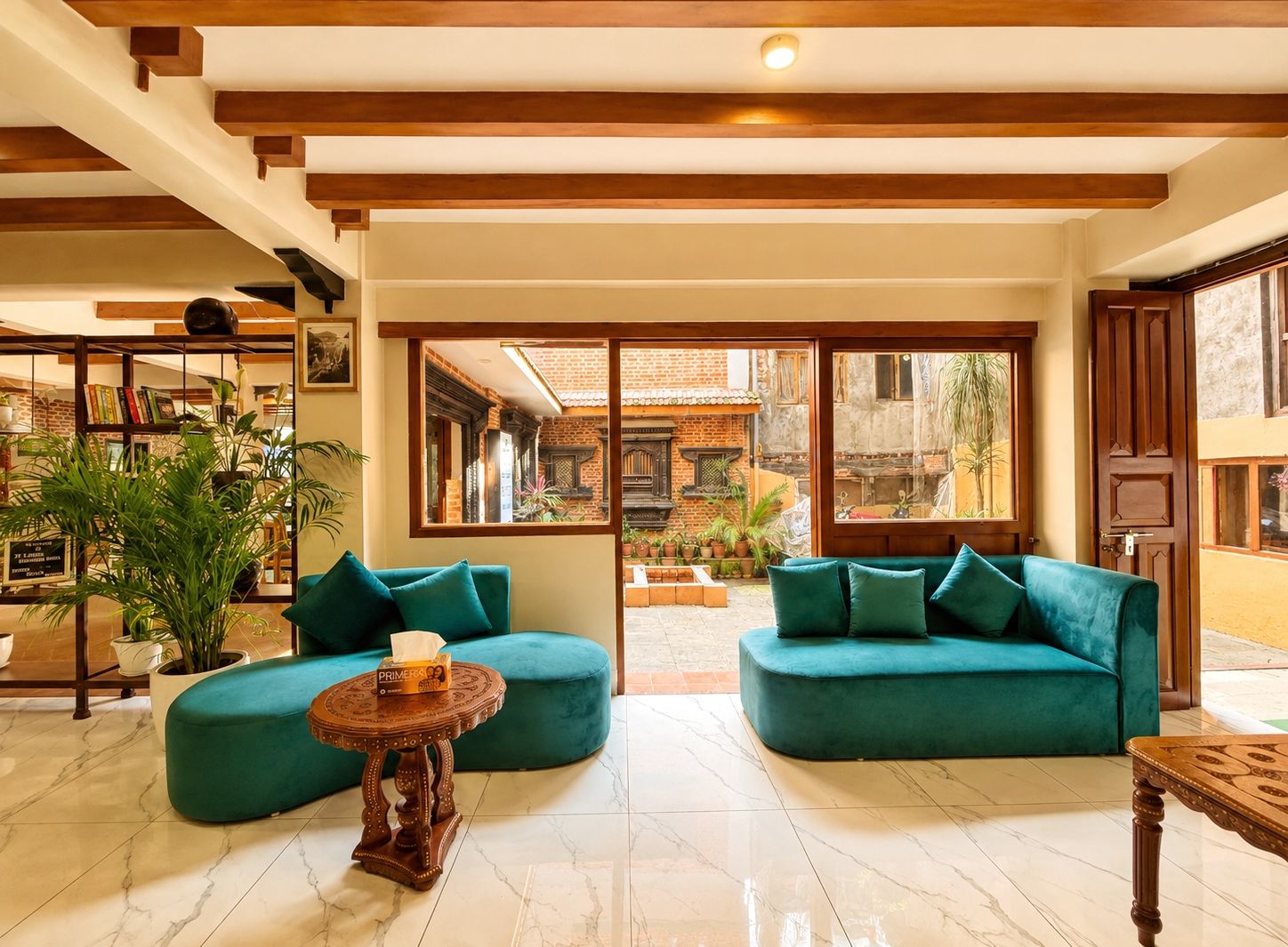 Sala de estar en el lobby