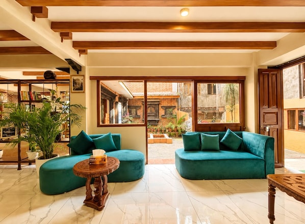 Sala de estar en el lobby