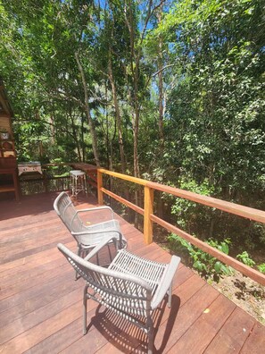 Terrace/patio - Solara Dome Off Grid Luxury and Stillness at Shanlyn Farm (Traveston)