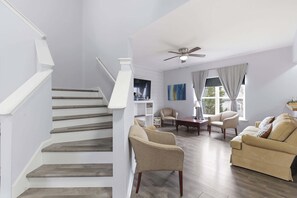 TV, fireplace, video games, offices - Spacious Louisville getaway with private backyard! (Louisville)