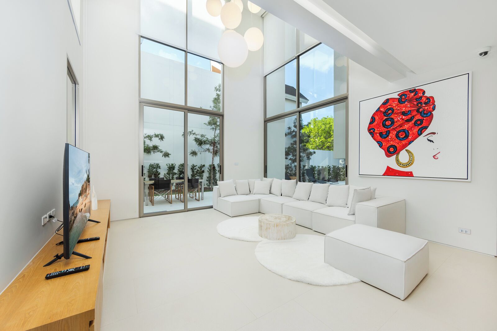 Villa Deluxe, 3 chambres, piscine privée, vue piscine | Coin séjour