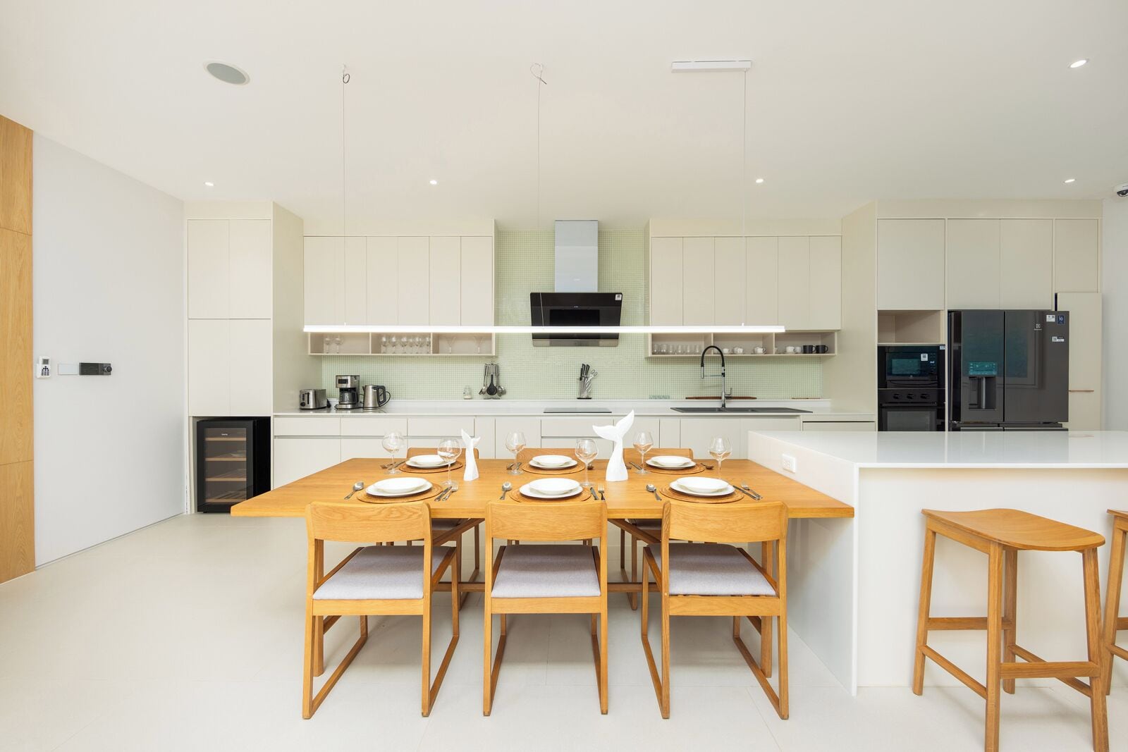 Deluxe Villa, 3 Bedrooms, Private Pool, Pool View | Private kitchen | Full-sized fridge, microwave, oven, stovetop