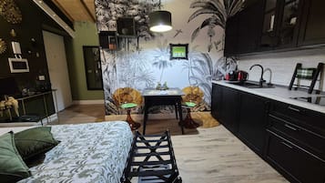 Studio – deluxe | Skrivebord, blendingsgardiner, strykejern/-brett og wi-fi (inkludert)