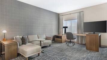 Suite studio, 2 grands lits | Aire de séjour