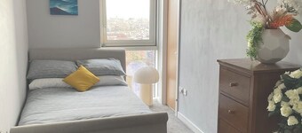 Modern apartment with fantastic views over the city