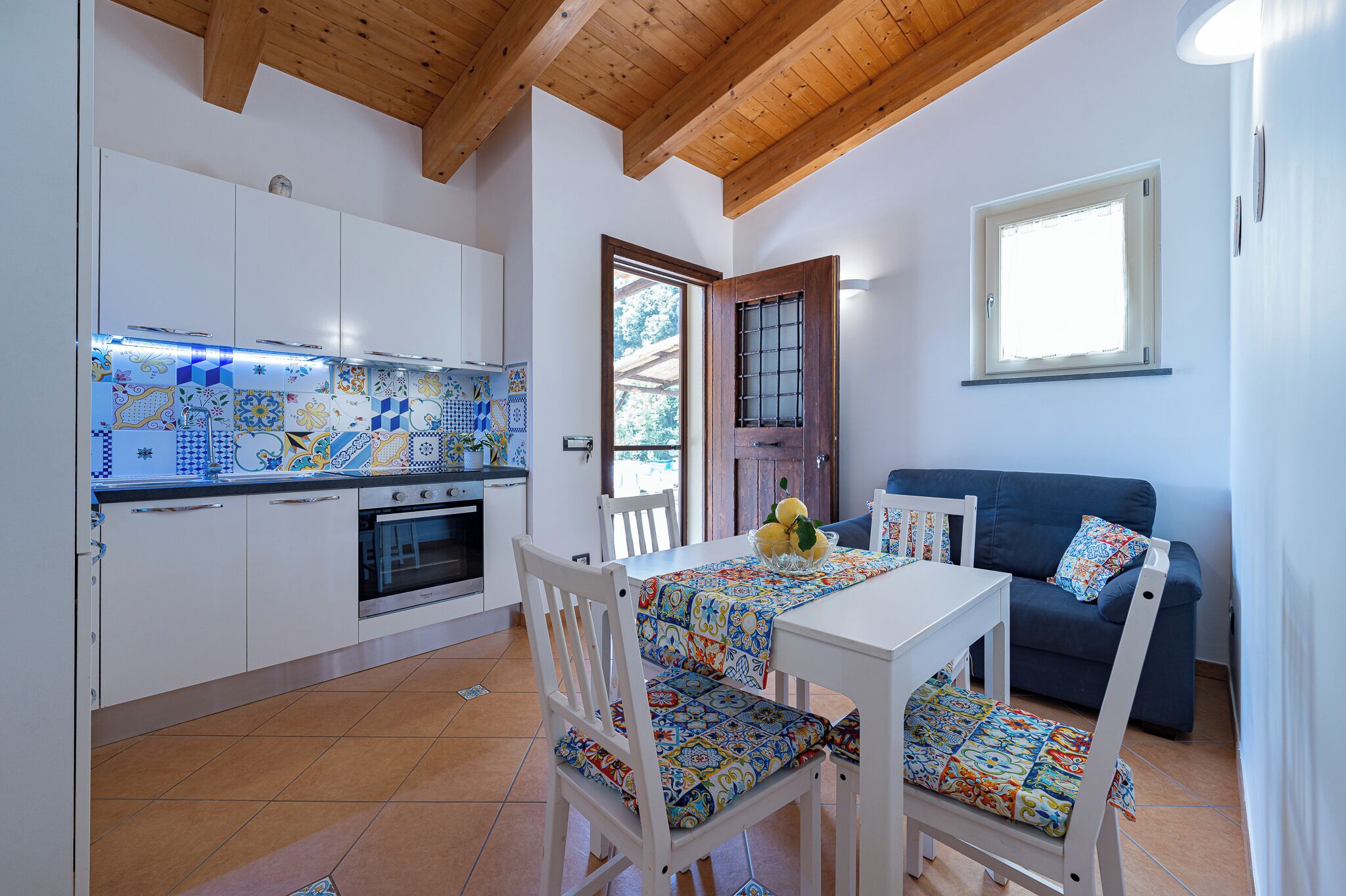 Ferienhaus, 2 Schlafzimmer, Klimaanlage, Talblick | Innenbereich