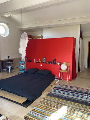 Desk, iron/ironing board, travel cot, free WiFi