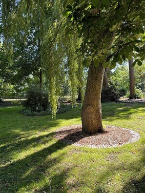 Property grounds - Vacation apartment Heuboden Gut Osterhausen Butjadingen - Relaxation in nature (Butjadingen)
