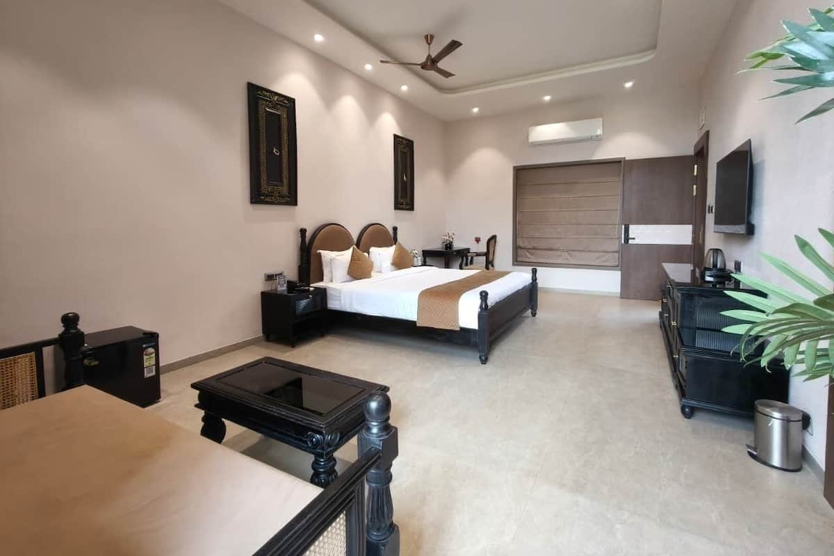 Executive tweepersoonskamer, balkon, uitzicht op tuin