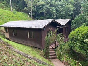 Cabana clássica, vista para a lagoa | Fachada