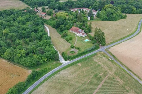 Tinteillac aerial view