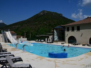Pool - Family Mobile Home - Relaxing Terrace (Peyreleau)