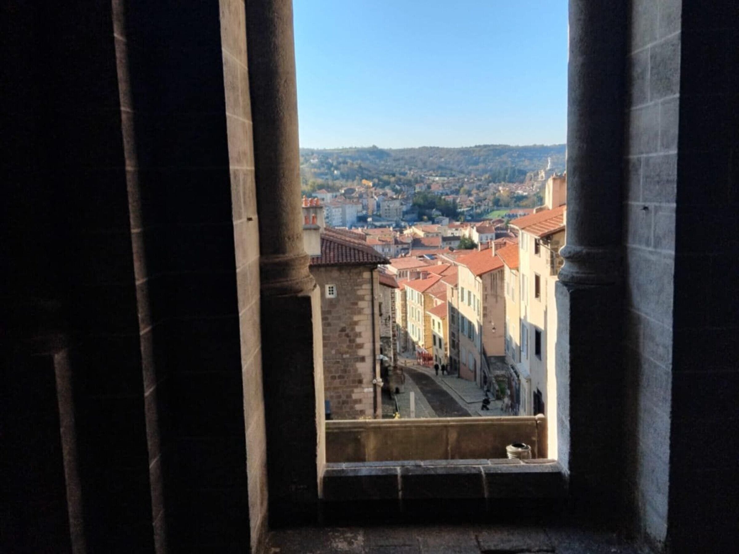 Blick von der Unterkunft