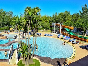 Pool - Spacious mobile home with terrace, ideal for 8 people (Vias)