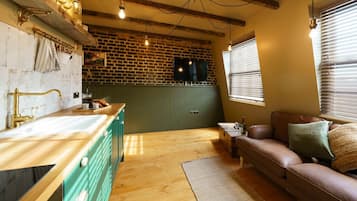 Apartamento (One-Bedroom Apartment) | Área de estar