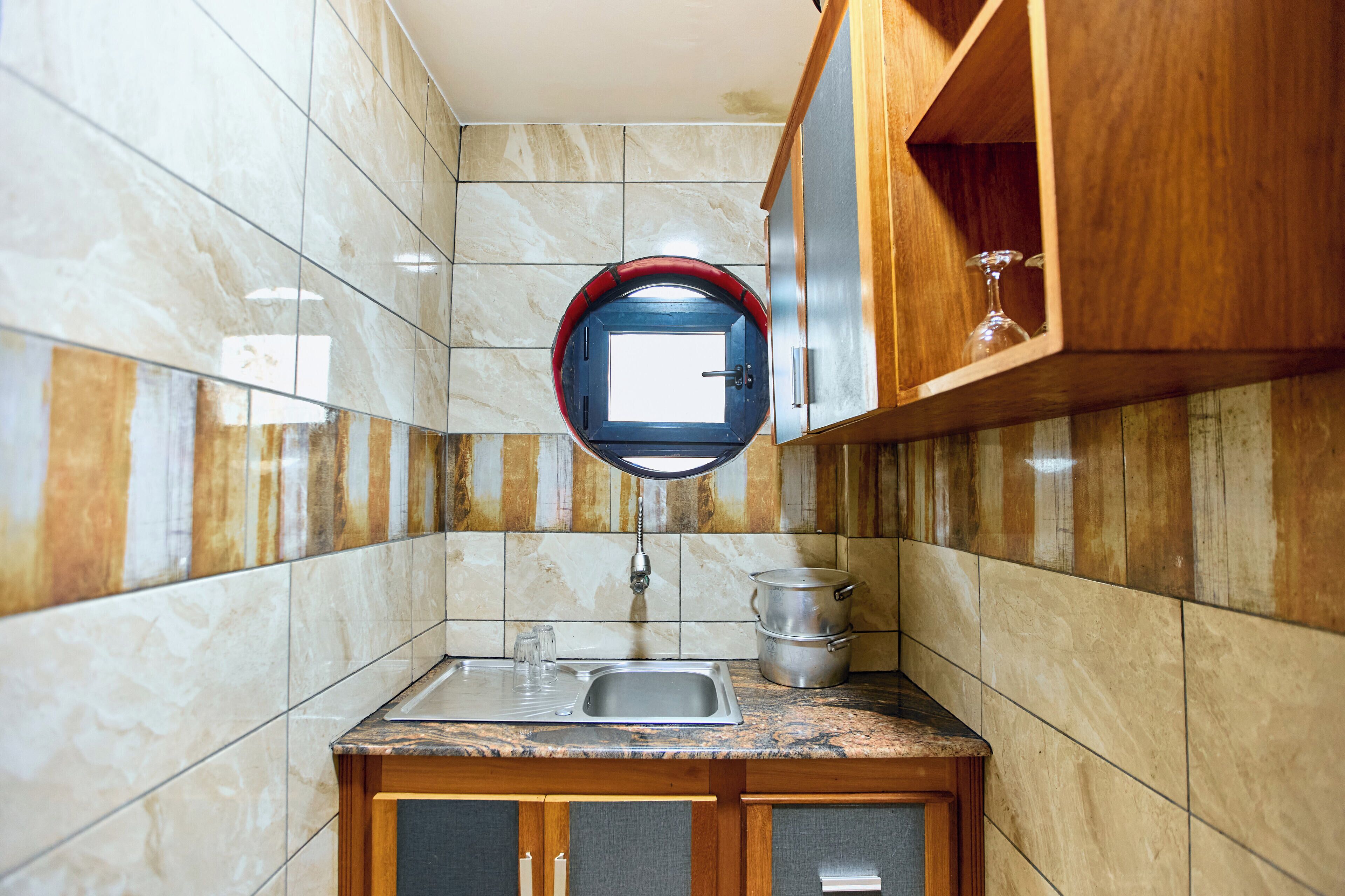 Habitación Deluxe doble, balcón, vistas a la ciudad | Cocina privada