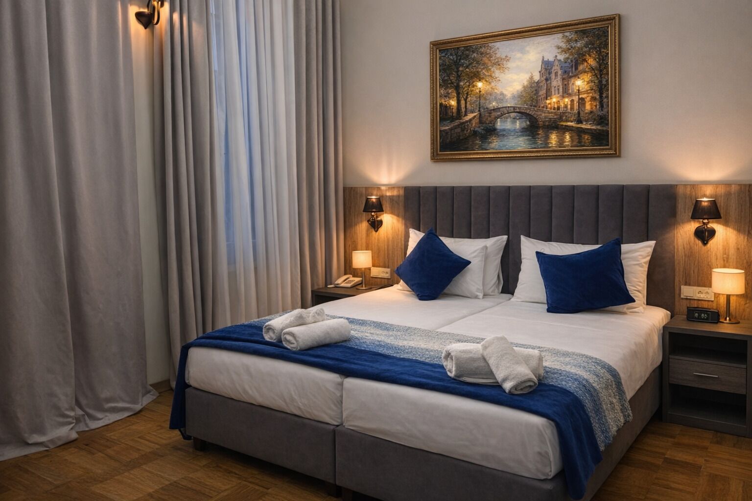 Double or Twin Room | In-room safe, blackout drapes, iron/ironing board, free WiFi