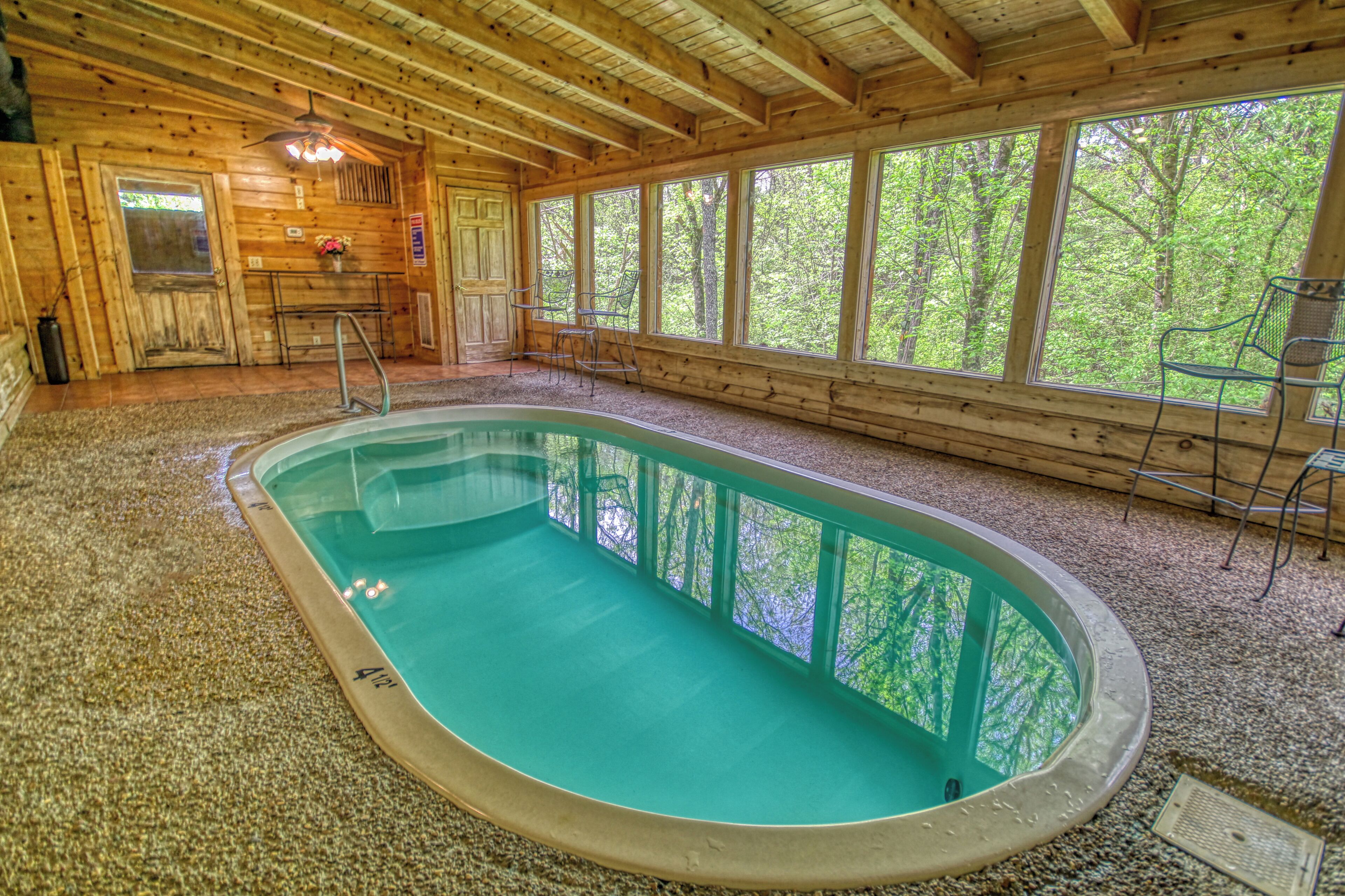 Indoor pool, a heated pool