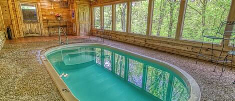 Indoor pool, a heated pool